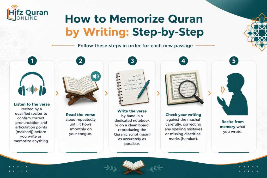 Written Quran Memorization Techniques- A Complete Guide to Memorizing the Quran by Writing 1 image 17