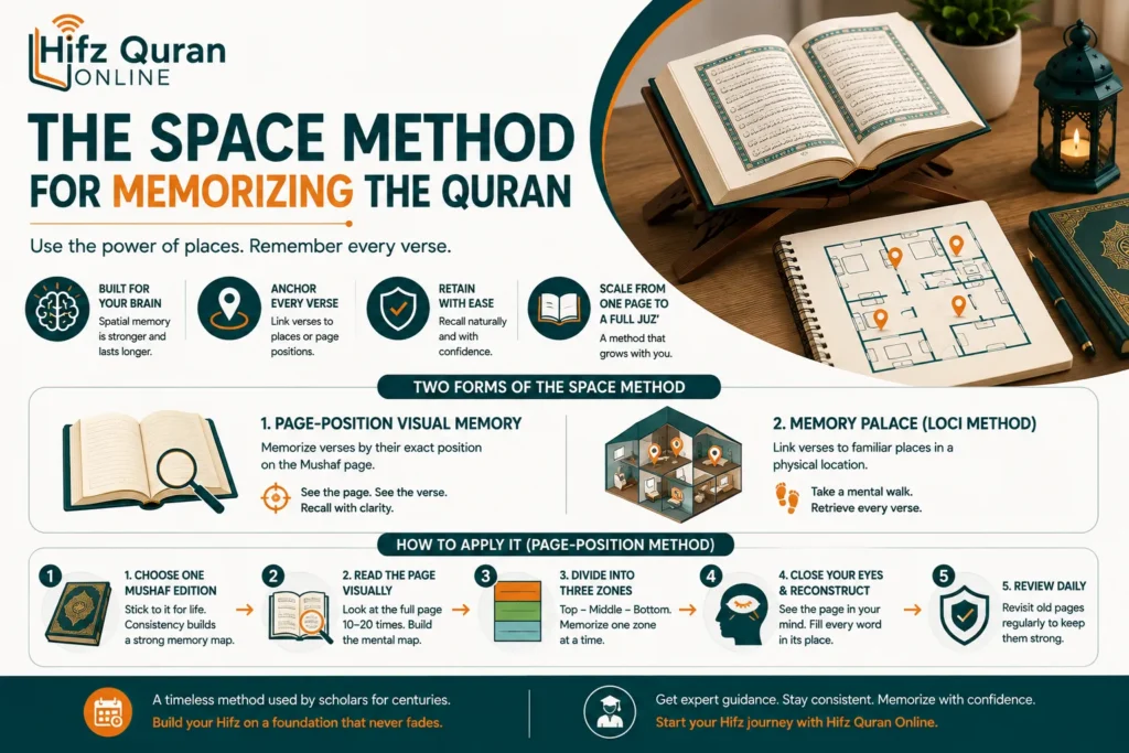 The Space Method for Memorizing the Quran To Retain Every Verse